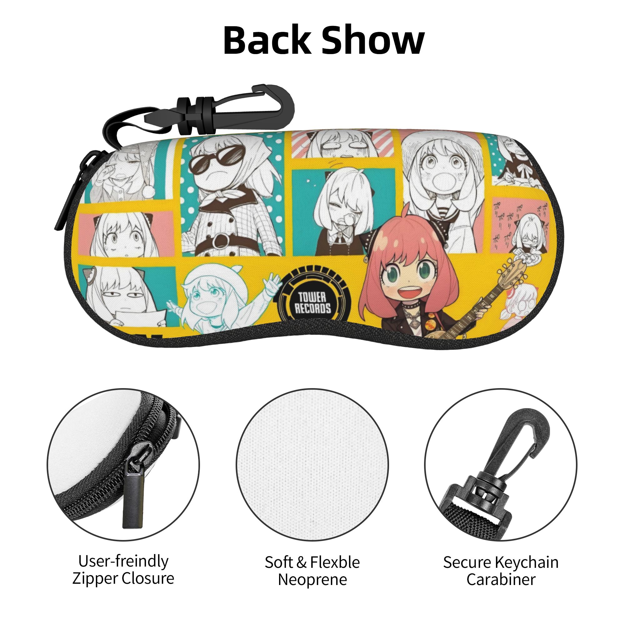 Anime Cosplay Anya - Estuche Protector para Gafas de Sol
