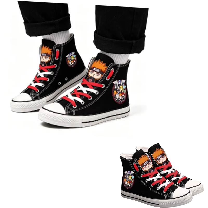 Anime Cosplay Ideas For Women - Zapatos de lona de caña alta