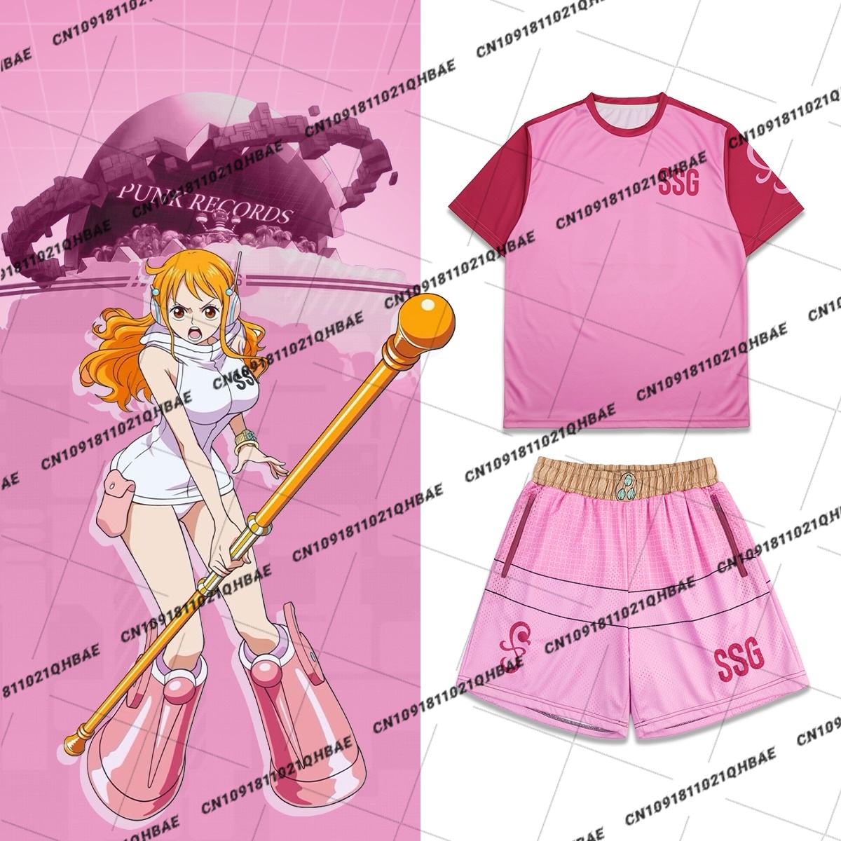 Costume Anime Cosplay - Nuevo Conjunto de Camiseta y Pantalones