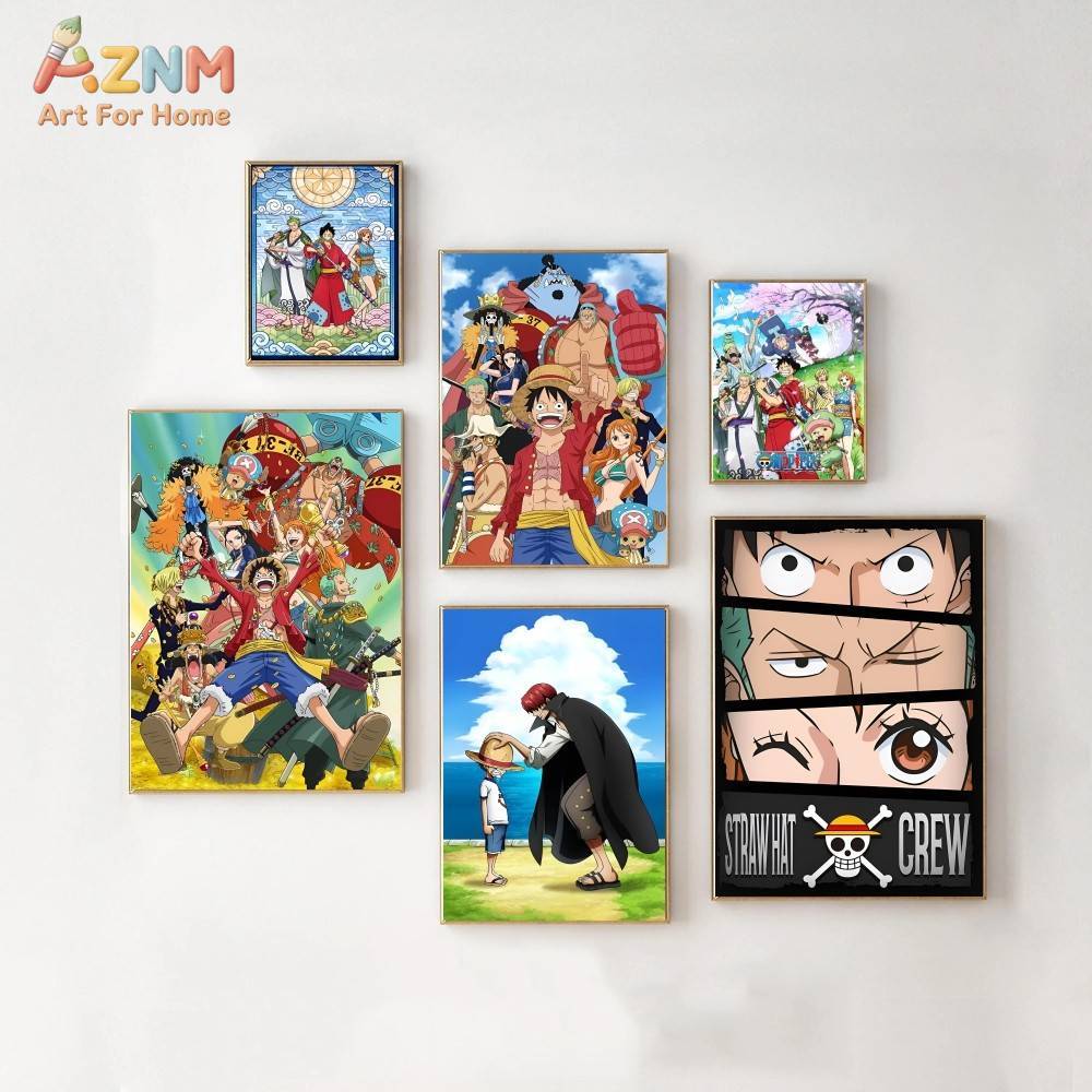 One Piece Straw Hat - AZNM Impresión en lienzo sin marco