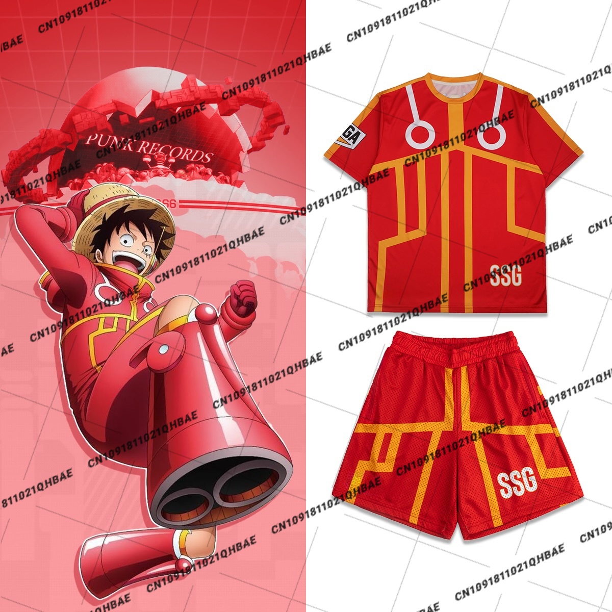 Costume Anime Cosplay - Nuevo Conjunto de Camiseta y Pantalones