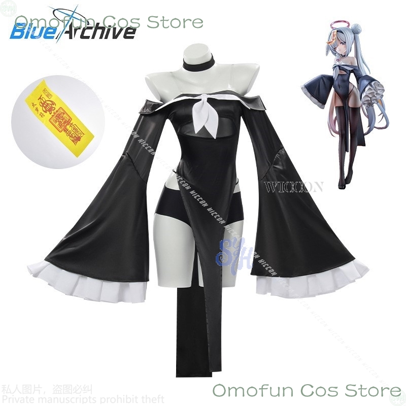 Anime Cosplay Nun - Juego de Anime archivo azul Cosplay
