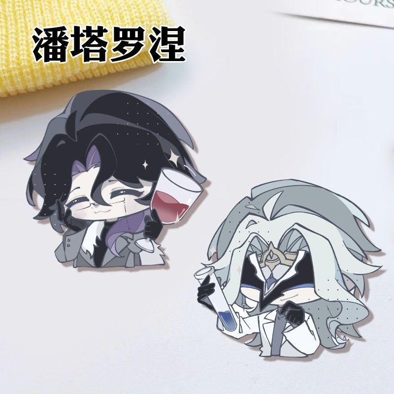 Women Anime Cosplay - Broche de acrílico de Genshin Impact