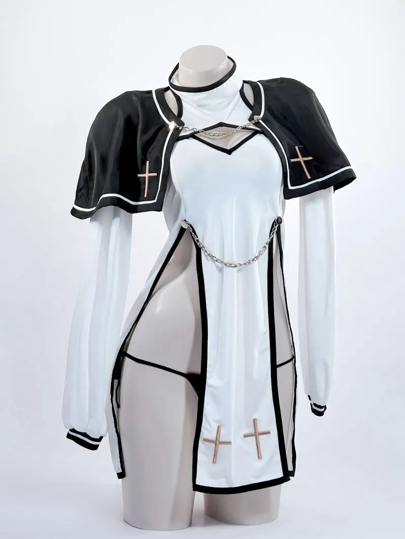 Anime Cosplay Nun - Disfraz de sacerdote purgatorio de diseño