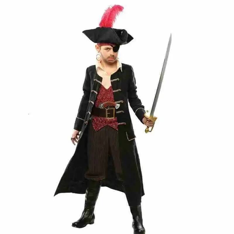 Anime Cosplay Boy - Disfraz de piratas de Halloween para