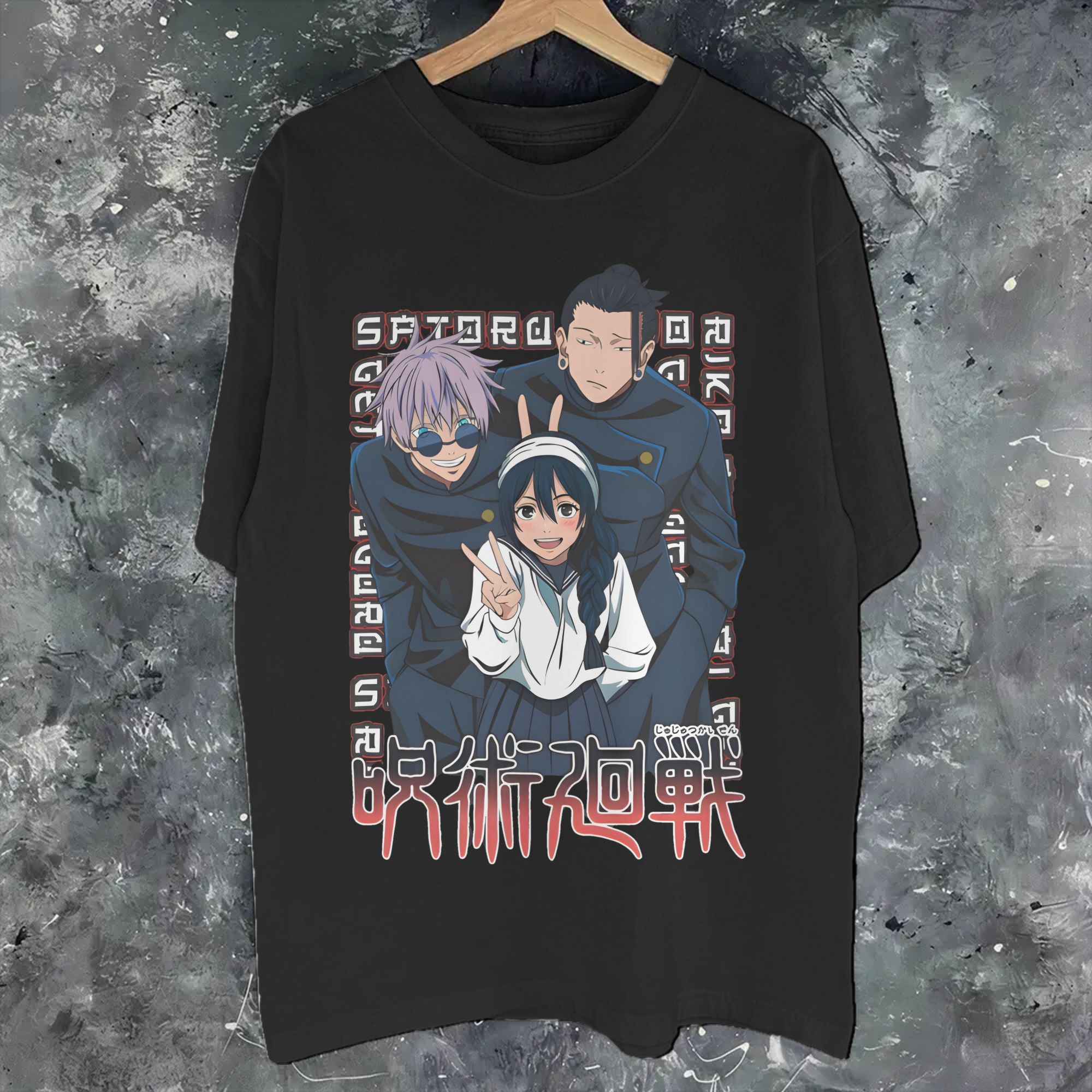 Anime Cosplay Ideas For Women - Camiseta estética Anime Trio Jujutsus Kaisens