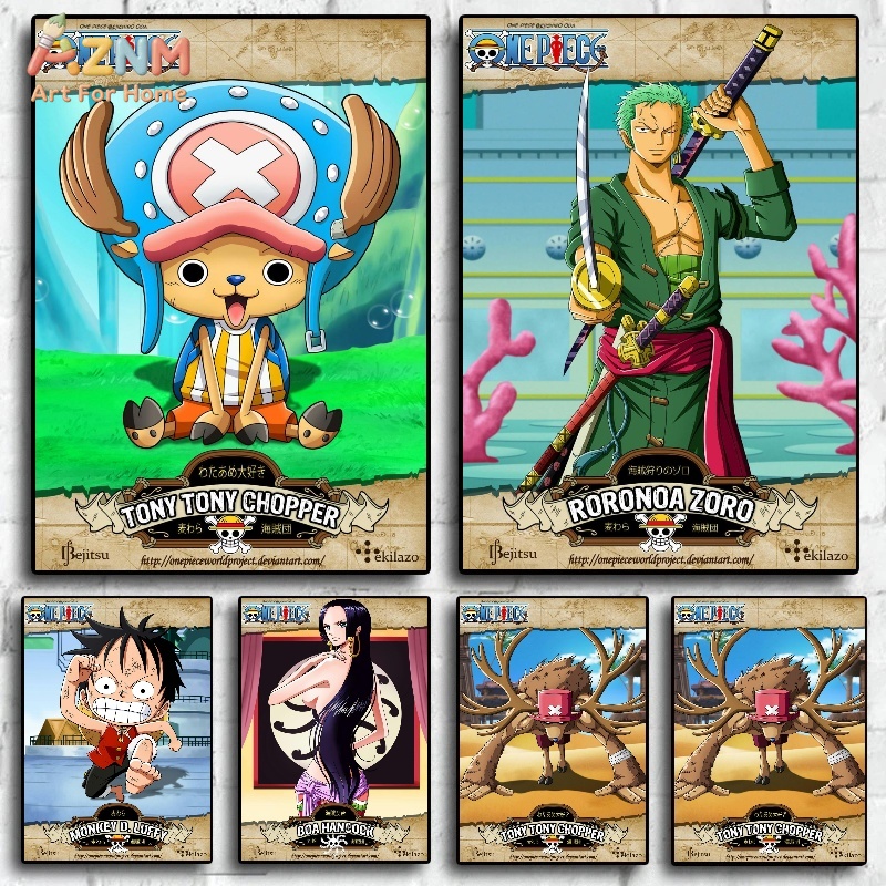 One Piece Straw Hat - AZNM - Cuadro Decorativo de Lona