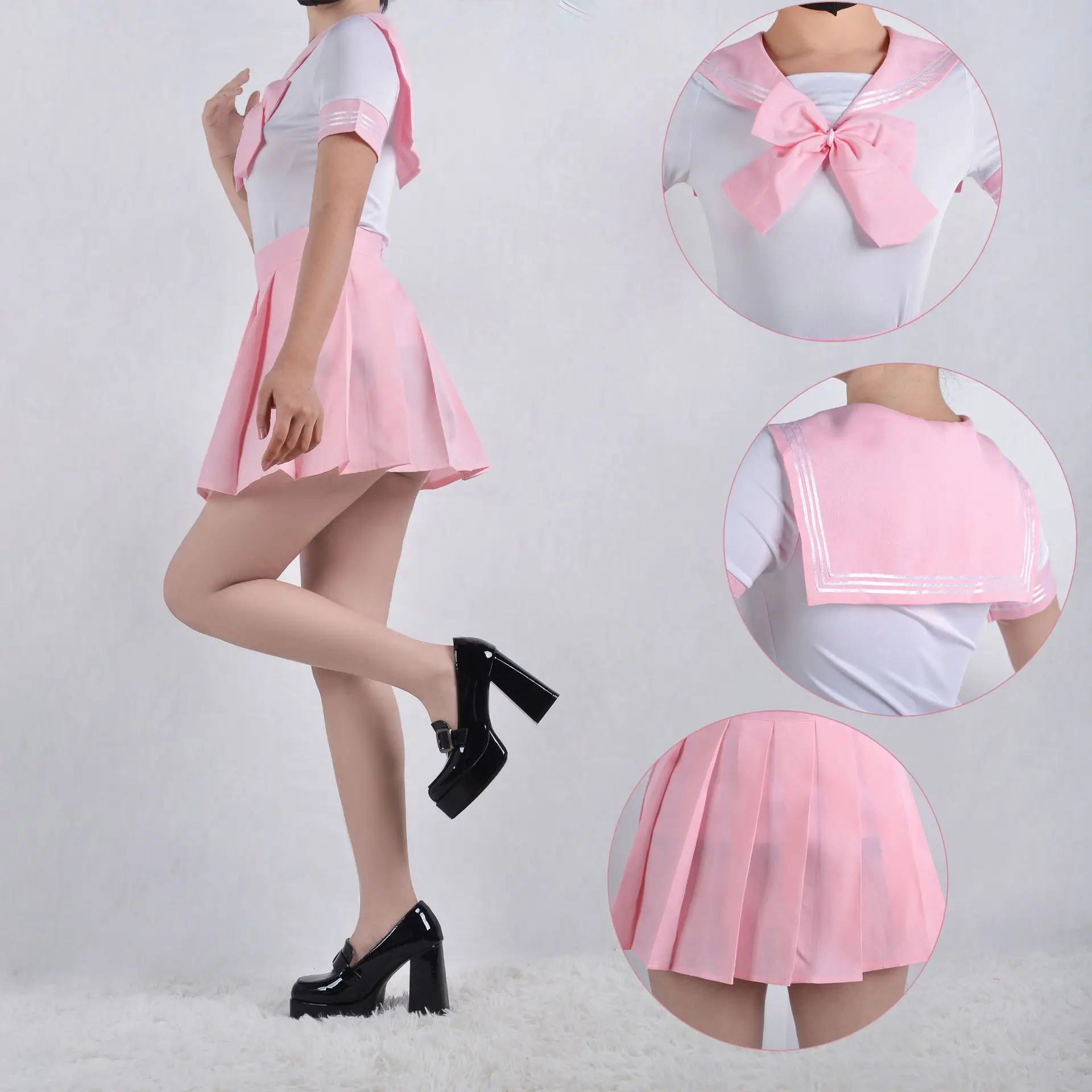 Túnica JK rose bleu Usag rouge - Anime Marin Cosplay reseña y precio