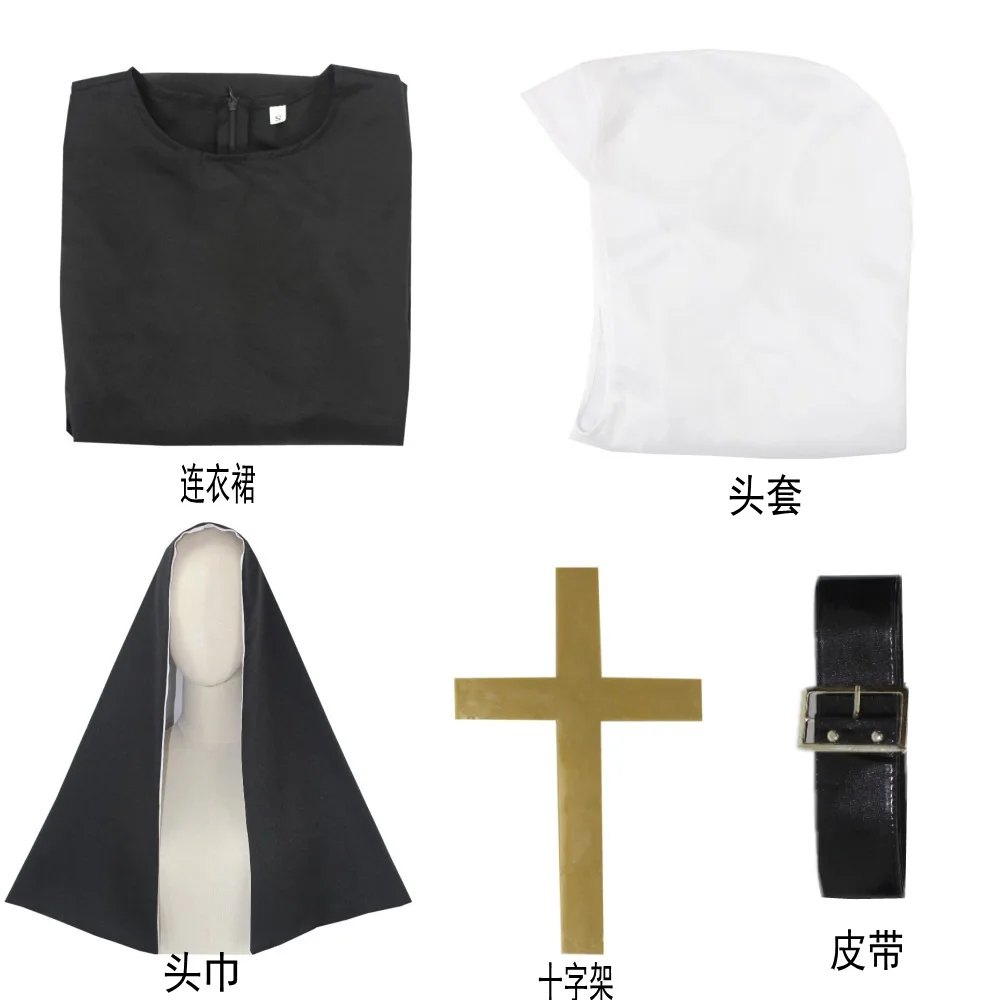 Disfraces de Monja para Mujer  - Anime Cosplay Nun reseña y precio