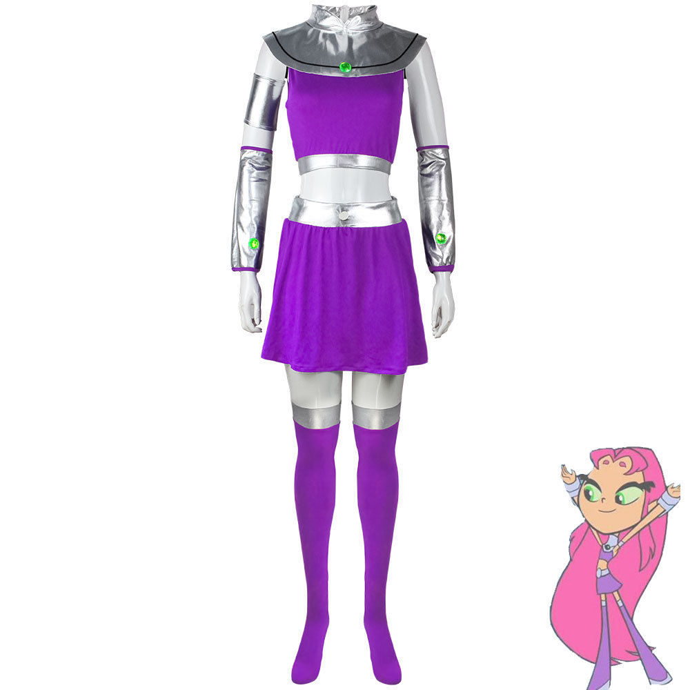 Disfraz de cosplay de Starfire - Anime Cosplay Nun reseña y precio