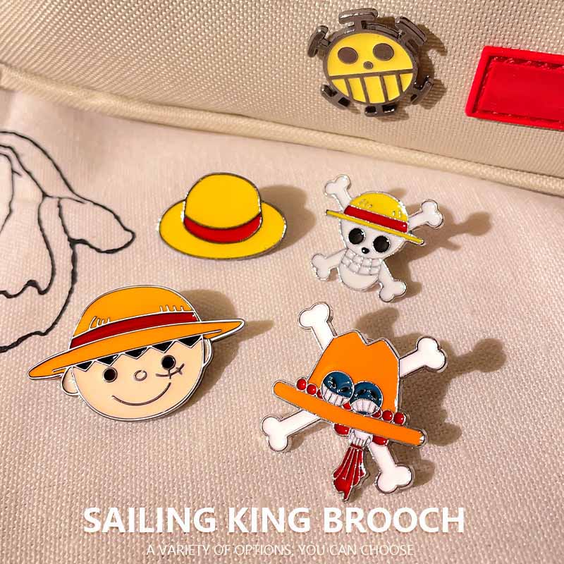 Broche de metal esmaltado de O - One Piece Straw Hat reseña y precio