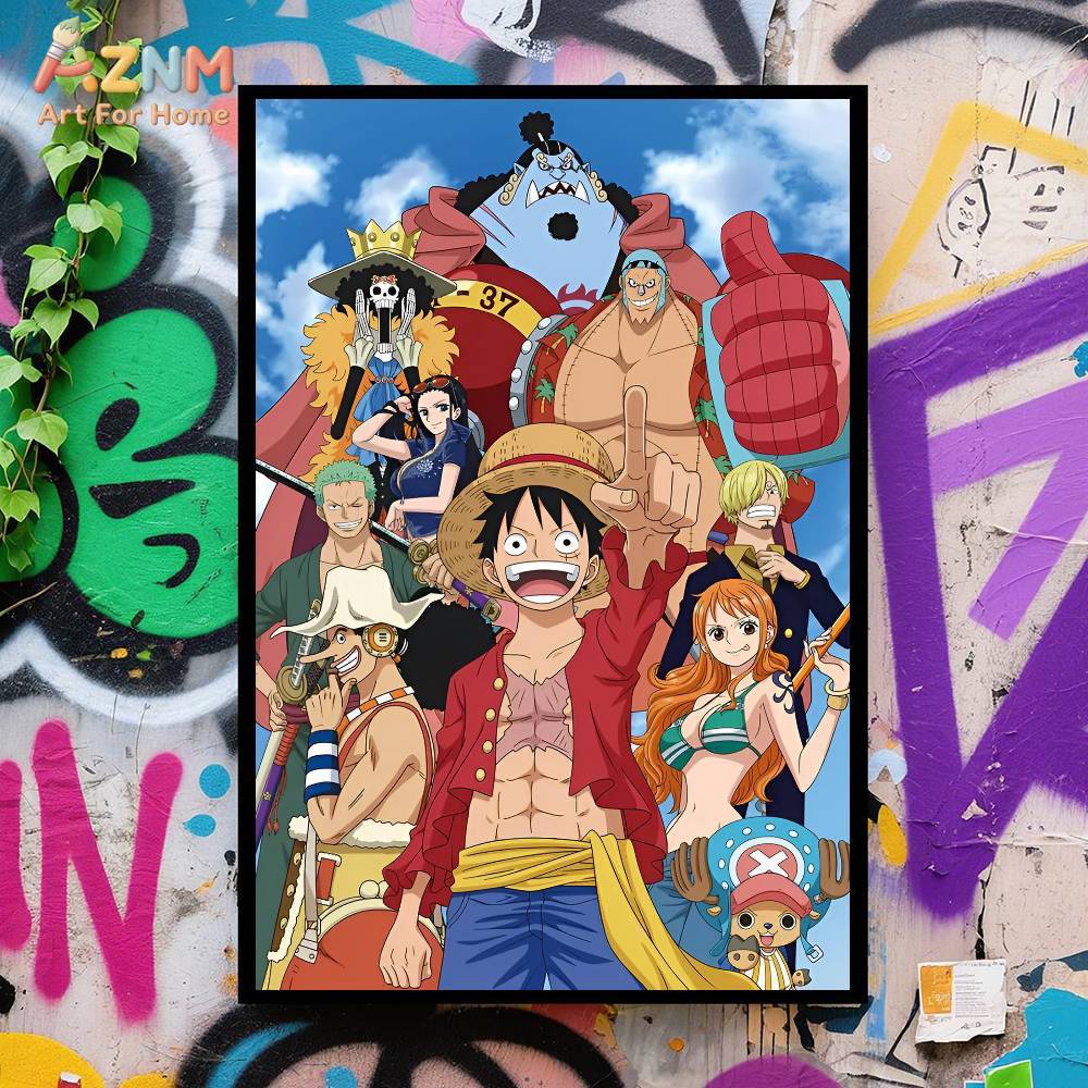 AZNM Impresión en lienzo sin m - One Piece Straw Hat reseña y precio