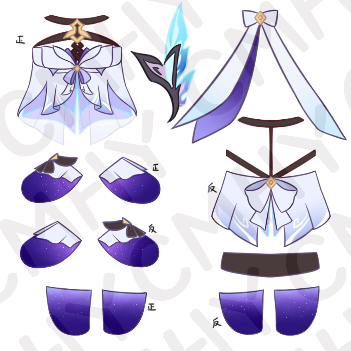 Juego Genshin Impact Skirk gat - Women Anime Cosplay reseña y precio