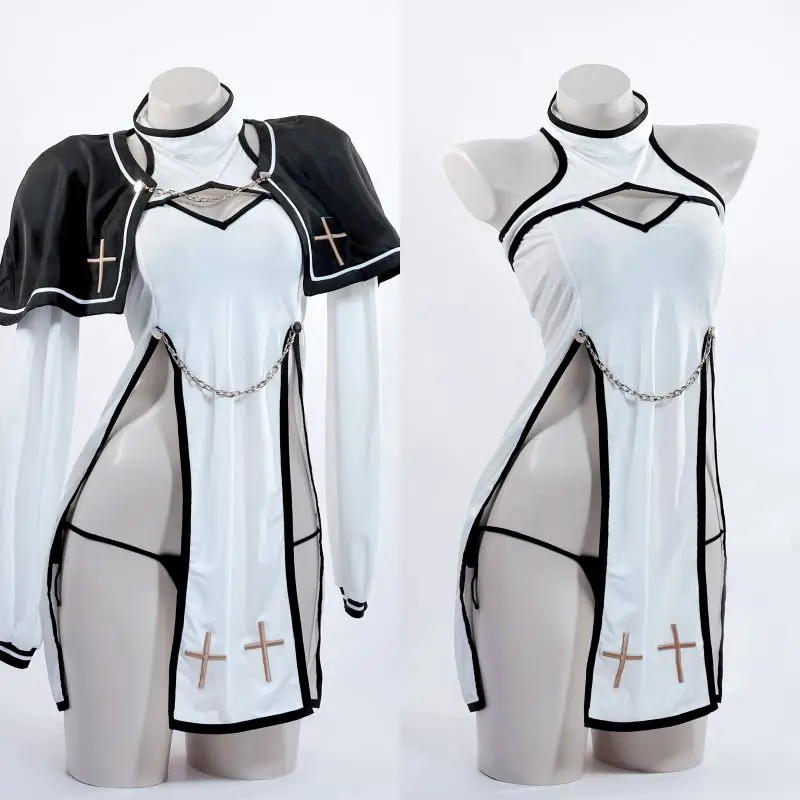 Disfraz de sacerdote purgatori - Anime Cosplay Nun reseña y precio