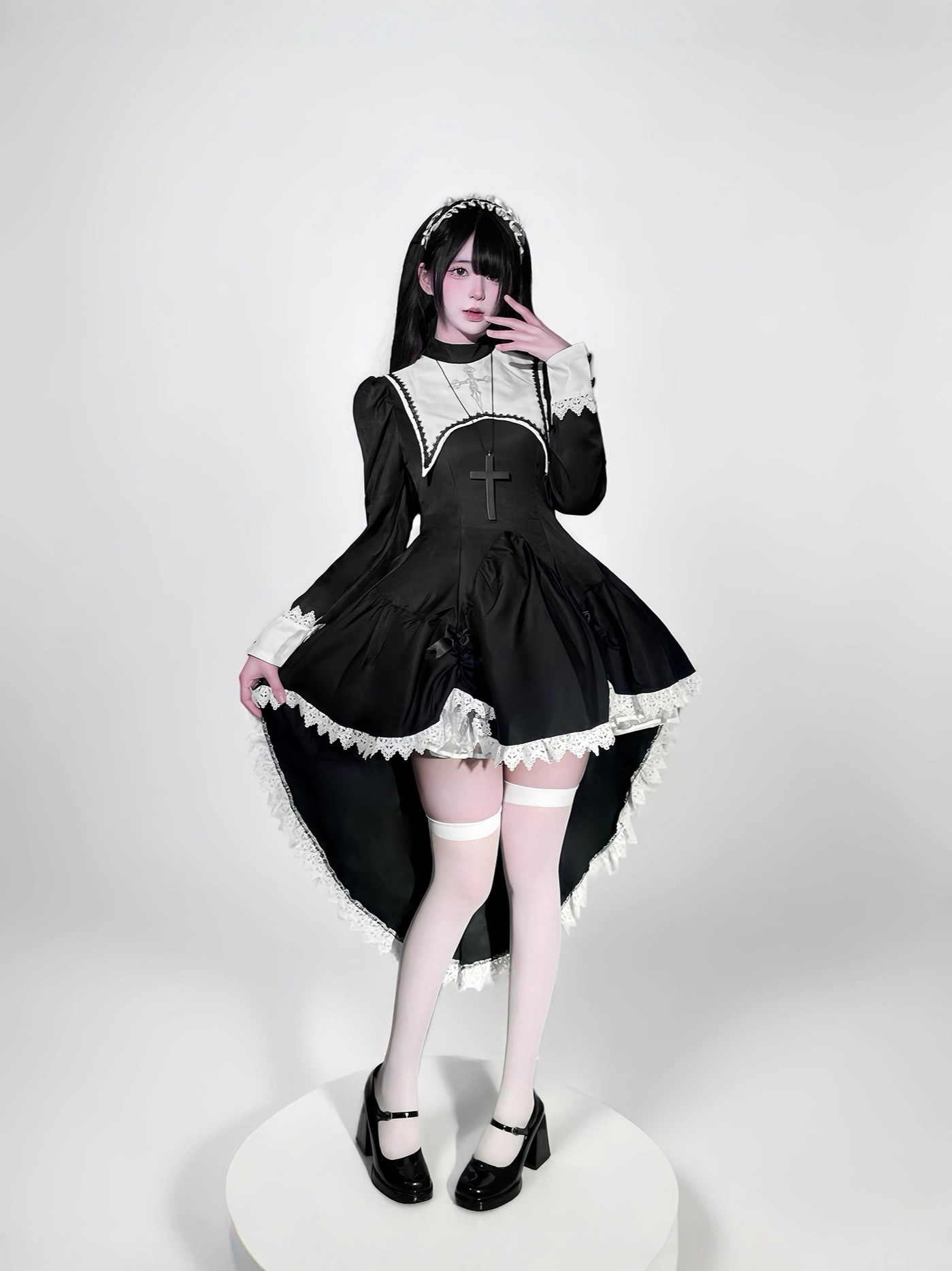Disfraz de monja de Halloween  - Anime Cosplay Nun reseña y precio