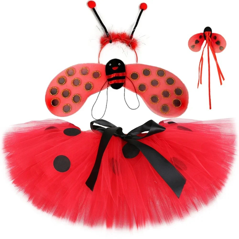 Falda Tutú de Mariquita para N - Anime Cosplay Toddler reseña y precio