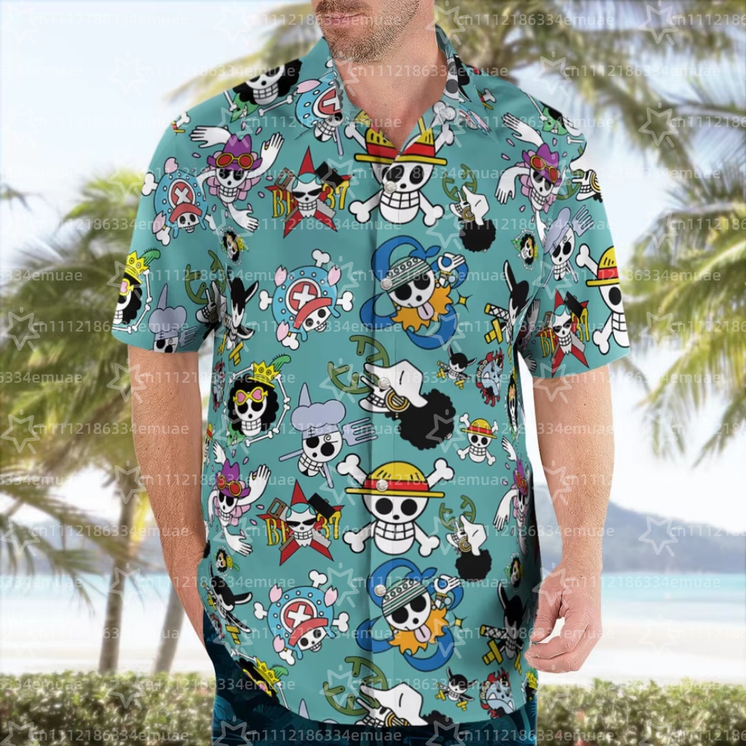 Camisa Hawaiana Aloha Strawhat - One Piece Straw Hat reseña y precio