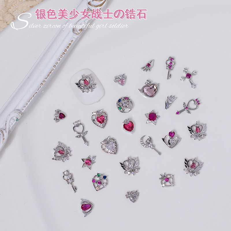 10 piezas surtidas de plata, b - Sailor Moon Wand reseña y precio