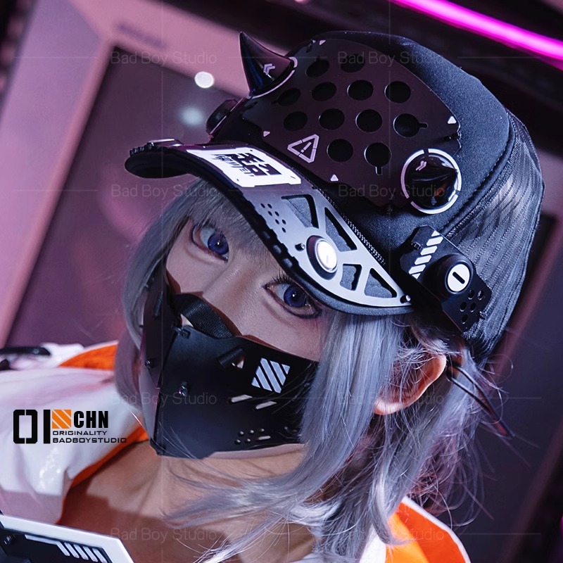 Máscara de Cosplay Cyberpunk p - Anime Cosplay Armor reseña y precio