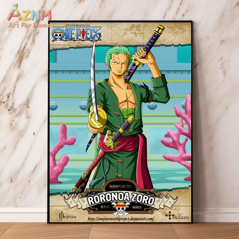 AZNM - Cuadro Decorativo de Lo - One Piece Straw Hat reseña y precio