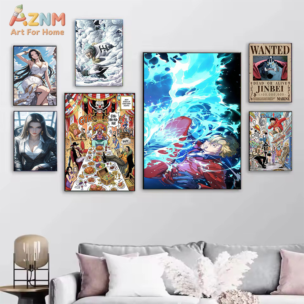 AZNM Lienzo Decorativo de Anim - One Piece Straw Hat reseña y precio
