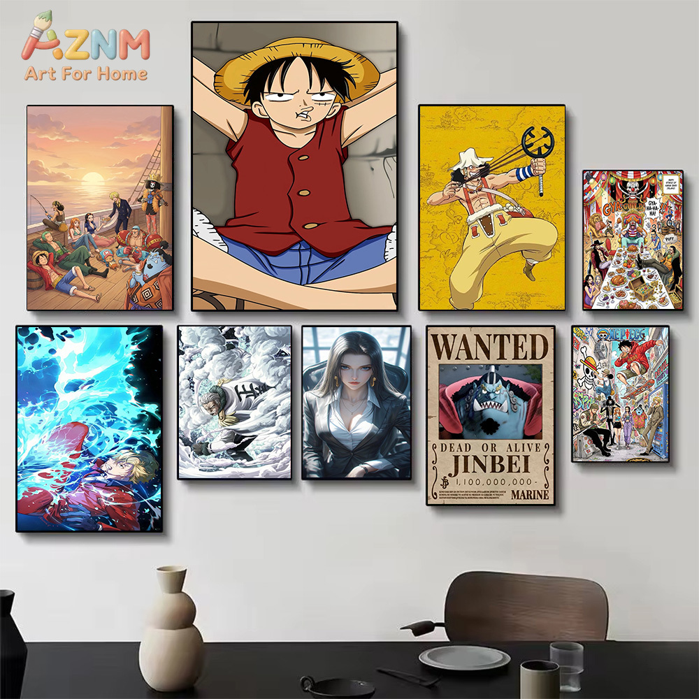 AZNM Lienzo Decorativo de Anim - One Piece Straw Hat reseña y precio