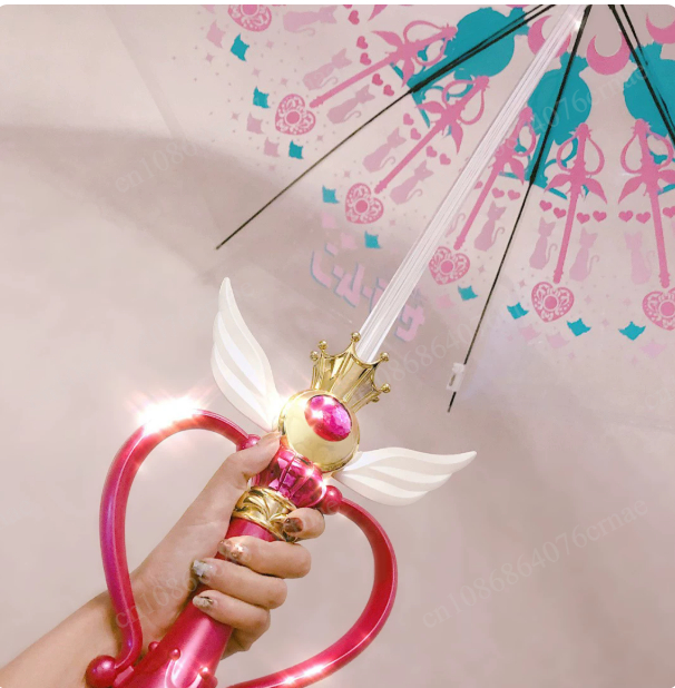 Paraguas de Sailor Moon con Di - Sailor Moon Wand reseña y precio